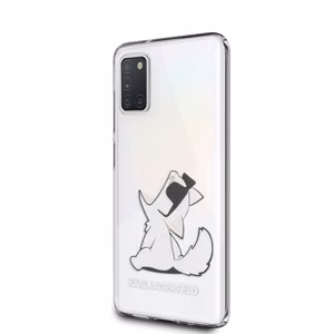 Karl Lagerfeld Choupette Fun dėklas Samsung Galaxy A31 - Skaidrus