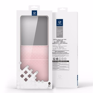 Telefono dėklas Dux Ducis Bril skirtas Samsung F707 Z Flip 5 5G rožinis