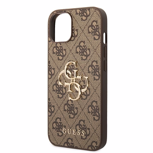 Guess GUHCP15S4GMGBR iPhone 15 6.1" rudas/rudas kietas dėklas telefonui 4G Big Metal Logo
