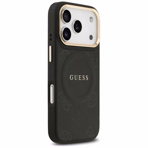 Guess Peony Hot Stamp MagSafe dėklas telefonui iPhone 17 Pro Max - juodas