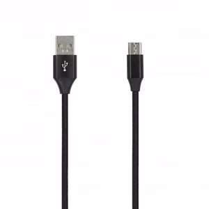 SEEK TOTI USB-A į Micro USB, 2 m pynimo laidas 2A, juodas