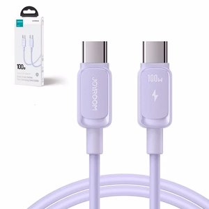 USB кабель Joyroom (S-CC100A14) "USB-C (Type-C) - USB-C (Type-C)" (100W 1.2m) фиолетовый