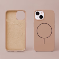 Silikoninis Thin Mag dėklas for iPhone 17 6,3" rudas