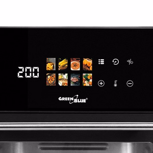 GreenBlue GB950 – karšto oro gruzdintuvė, 10 l, 1800 W, 8 programos