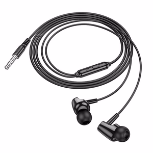 Проводные наушники-вкладыши Jack 3,5 мм Hoco M112 чёрные