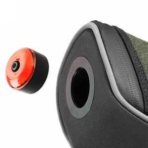 Rockbros C52-2 lightweight saddle bag with 250 mAh lighting - green