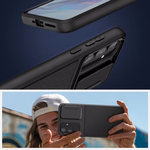 Tech-Protect Velar Cam+ dėklas telefonui Samsung Galaxy A55 5G - juodas