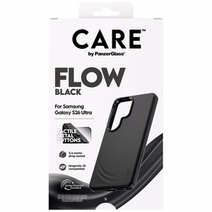 CARE by PanzerGlass Flow juodas Qi dėklas Samsung Galaxy S26 Ultra - juodas
