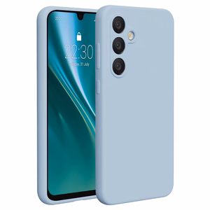 Etteri Silikoninis dėklas for Samsung Galaxy S24 FE šviesiai mėlynas