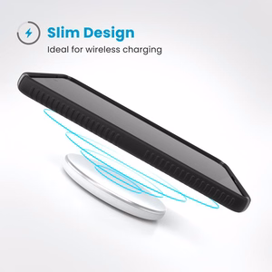 Speck Presidio2 Grip case for Samsung Galaxy S25+ / S24+, Black / Slate Grey