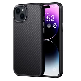 Comma dėklas Kevlar Mag iPhone 15 Plus juodas