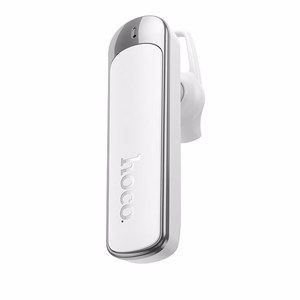 Hoco E201 belaidė monofoninė ausinė su mikrofonu, ENC, Bluetooth 6.0, 130 mAh, balta