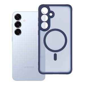 FULL MATTE MAG COVER dėklas telefonui suderinamas su MagSafe Samsung S25 Plus mėlyna