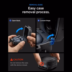 Spigen Lock Fit dėklas Samsung Galaxy Buds 4 / 4 Pro - Matte juodas