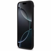 Guess Silikoninis Trikampio Logotipo Magnetinis dėklas telefonui iPhone 17 Air - juoda