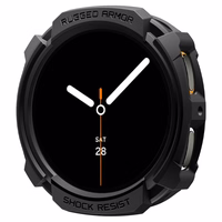 Spigen Rugged Armor dėklas Samsung Galaxy Watch 8 44mm - matinė juoda