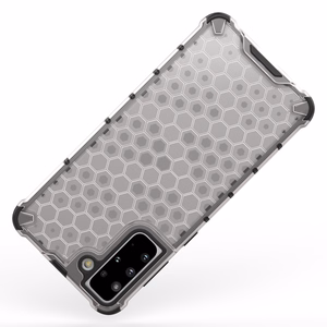 Korinio dizaino dėklas šarvuotas dangtis su geliniu rėmeliu Samsung Galaxy S22 + (S22 Plus) mėlynas