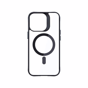 Чехол 3mk Satin Armor MagCase с MagSafe для iPhone 16 Pro - прозрачный с чёрной рамкой