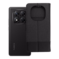 GOMMA knyga Xiaomi Redmi Note 14 PRO 5G / Redmi Note 14 PRO PLUS 5G juoda