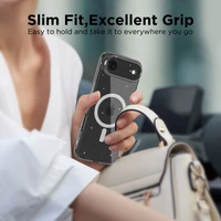 Tech-Protect FlexAir MagSafe dėklas telefonui iPhone 17 Air - skaidrus su blizgučiais