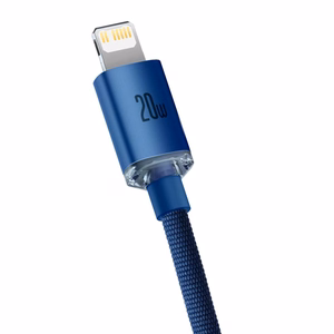 Baseus kabelis Crystal Shine USB-C - Lightning 2,0 m 20W mėlynas