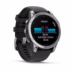 Išmanusis laikrodis Garmin Fenix E Steel juodas