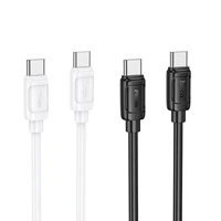 Kabelis USB C į USB C Hoco PD 5A 240W 1 m X115 baltas