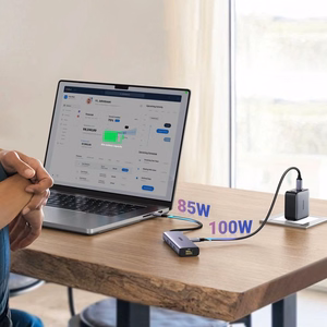 Ugreen CM512 15598 6in1 šakotuvas USB-C - 3x USB-A 3.0 / HDMI / RJ45 / USB-C PD - pilkas