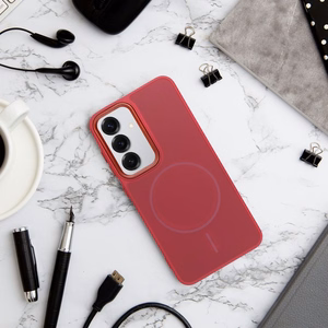 Rėmelis MAG COVER Dėklas, suderinamas su MagSafe, skirtas SAMSUNG A37 magenta