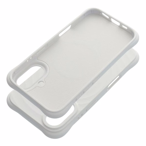 Silicone Zephyr Mag Cover suderinamas su MagSafe dėklas telefonui IPHONE 16 baltas