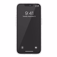 Adidas OR Apsauginis Skaidrus Dėklas Blizgučiai iPhone 13 Pro / iPhone 13 - Skaidrus Sidabras