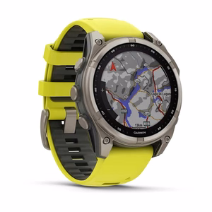 Išmanusis laikrodis Garmin Fenix 8 Sapphire Solar geltonas
