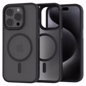 Spacecase Hibridinis magnetinis dėklas iPhone 15 Pro juodas