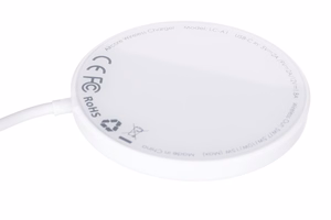 AUEKY Aircore Magnetic LC-A1 Belaidis magnetinis įkroviklis QI USB-C 15W Balta