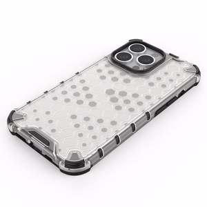Honeycomb Case šarvu dangtelis su TPU buferiu iPhone 13 Pro raudonas