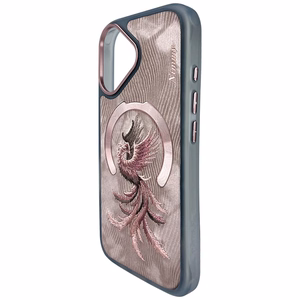 Nimmy Magnetinis Fantasy Animal MagSafe iPhone 16 dėklas - rausvas auksas