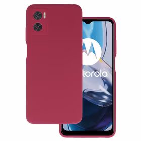 Silikoninis Lite dėklas Motorola Moto E22/E22i (m) - bordo (m)