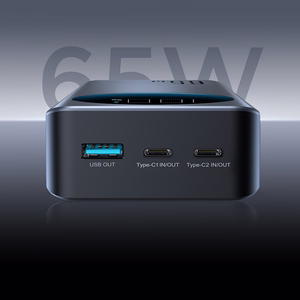 Joyroom JR-PBF05 Pro 30000mAh 65W Powerbank su Skaitmeniniu Ekranu 2x USB-C 1x USB-A - Juodas