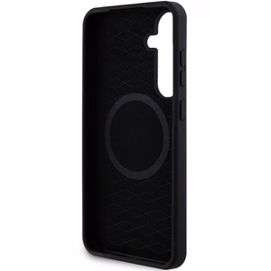 BMW M Silikoninis spausdintas žiedas Magnetinis dėklas telefonui Samsung Galaxy S24+ - juodas