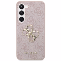 Guess GUHCS23S4GMGPI S23 S911 rožinis/rožinis kietas dėklas 4G Big Metal Logo