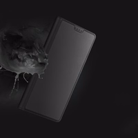 Dux Ducis Skin Pro dėklas Realme 11 Flip kortelių dėklas su stovu - juodas