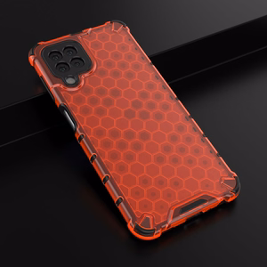 Honeycomb Case броневой чехол с TPU бампером для Samsung Galaxy A22 4G красный