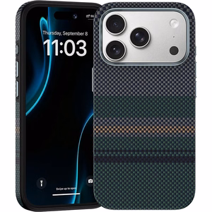 Benks Magnetic Armor Pro Aurora 600D kevlaro dėklas (C.K.FL.AP.SR.A072), skirtas iPhone 18 Pro / 17 Pro, su kameros valdymo mygtuku