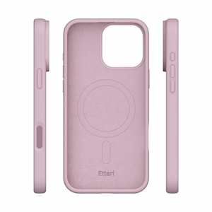 "Etteri" silikoninis dėklas "iPhone 16 Pro 6,3" šviesiai rožinės spalvos