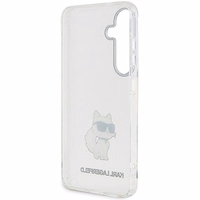 Karl Lagerfeld IML Choupette dėklas telefonui Samsung Galaxy S24 - skaidrus