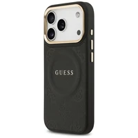 Guess Peony Hot Stamp MagSafe dėklas telefonui iPhone 17 Pro Max - juodas