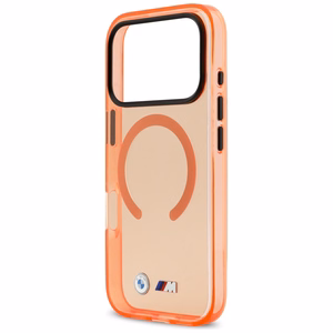 BMW M IML Metal Logos MagSafe Dėklas for iPhone 17 Pro Max - Pro oranžinis