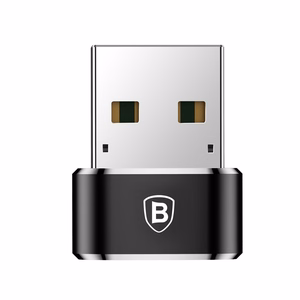 Adapteris Baseus Type-C to USB-A juodas CAAOTG-01