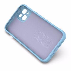 Magic Shield Case dėklas telefonui iPhone 14 Plus lankstus šarvuotas dangtelis šviesiai mėlynas