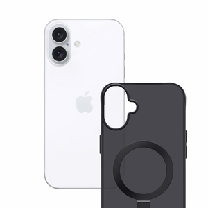 3mk Smoke magnetinis dėklas su stovu iPhone 17 telefonui - juodas